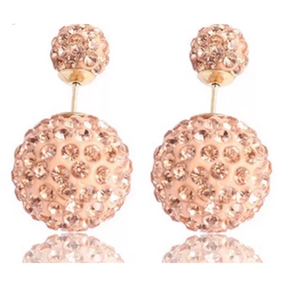 TWO SIDED OR DOUBLE SIDED STUD EARRINGS-NEW - Picture 3 of 6